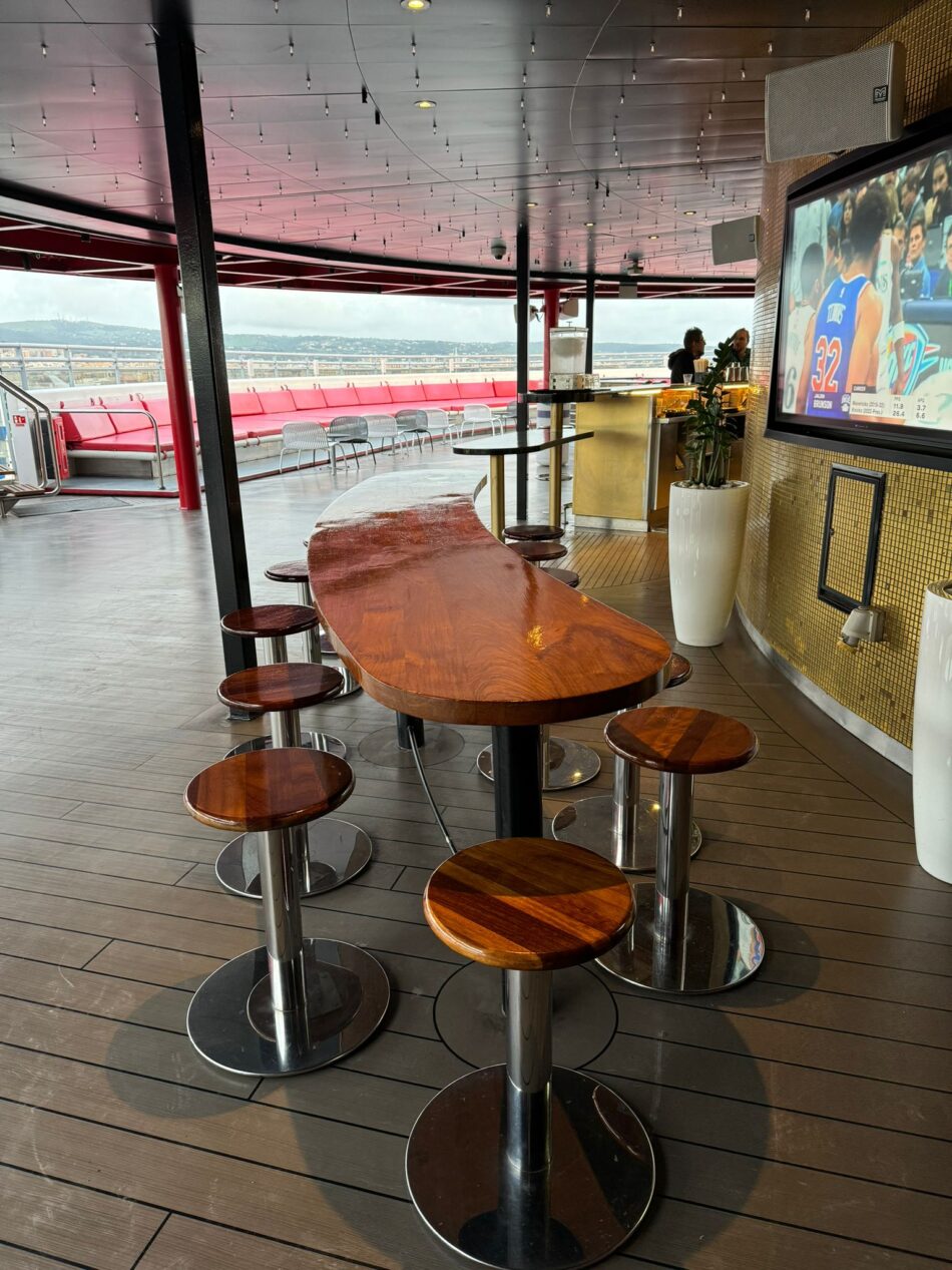 Additional seating at The Athletic Club